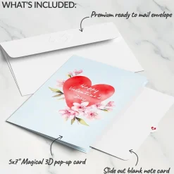 Lovepop Greeting Cards|Valentine'S Day 2/14|Happy Valentine's Day Cherry Blossom Tree Pop-Up Card