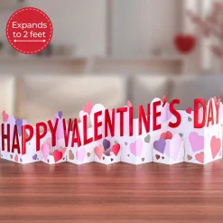 Lovepop Decor|Valentine'S Day 2/14|Happy Valentine's Day Loooooong Card™ (Expands to 2 feet)