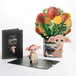 Lovepop Pop-Up Bouquets|Card & Gift Bundles|Harry Potter™ Dobby™ Birthday Pop-Up Card & Flower Buds Bouquet Bundle