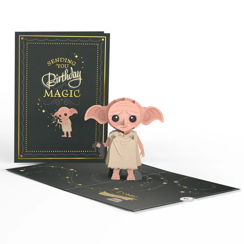 Lovepop Pop-Up Bouquets|Card & Gift Bundles|Harry Potter™ Dobby™ Birthday Pop-Up Card & Flower Buds Bouquet Bundle