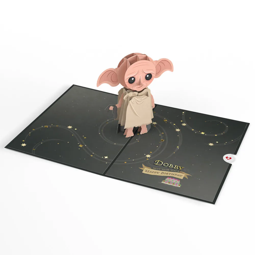 Lovepop Pop-Up Bouquets|Card & Gift Bundles|Harry Potter™ Dobby™ Birthday Pop-Up Card & Flower Buds Bouquet Bundle