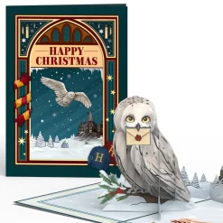 Lovepop Greeting Cards|Christmas 12/25|Harry Potter™ Hedwig™ Holiday Magic Pop-Up Card