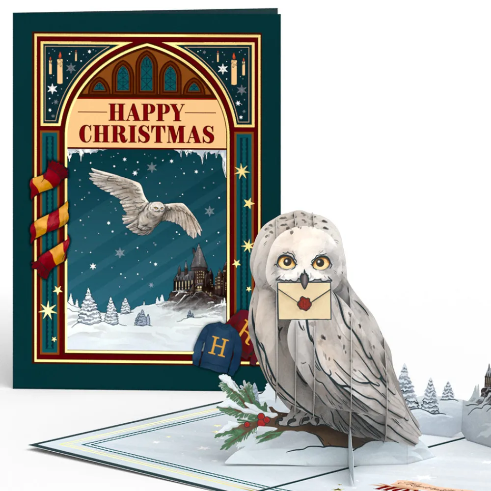Lovepop Greeting Cards|Christmas 12/25|Harry Potter™ Hedwig™ Holiday Magic Pop-Up Card