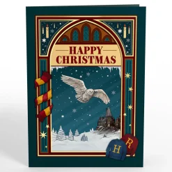 Lovepop Greeting Cards|Christmas 12/25|Harry Potter™ Hedwig™ Holiday Magic Pop-Up Card