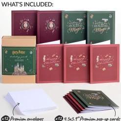 Lovepop Value Packs|Christmas 12/25|Harry Potter™ Holiday Box Set (Assorted 12-Pack): Paperpop® Card