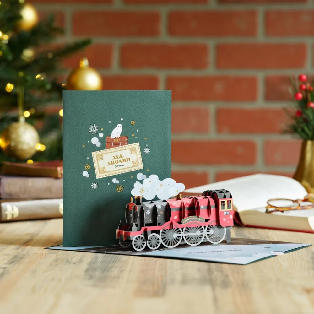 Lovepop Christmas 12/25|Kids|Harry Potter™ Holiday Hogwarts™ Express Pop-Up Card