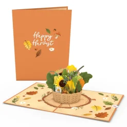 Lovepop Thanksgiving 11/27|Harvest Basket Pop-Up Card