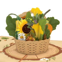 Lovepop Thanksgiving 11/27|Harvest Basket Pop-Up Card