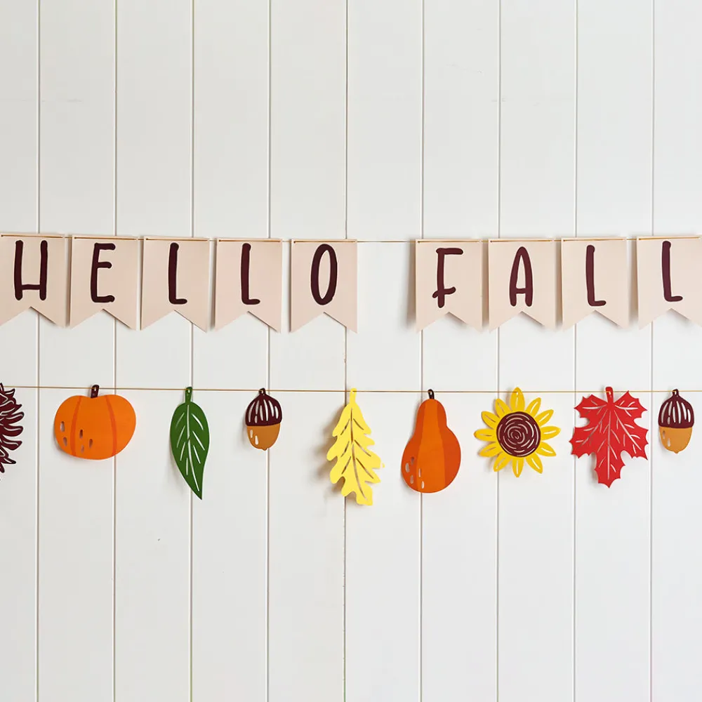 Lovepop Decor|Hello Fall Foliage Garlands 8ft (2-pack)