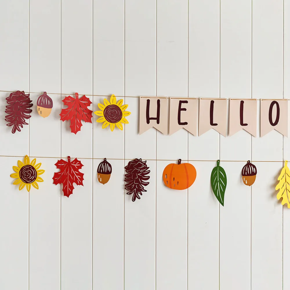 Lovepop Decor|Hello Fall Foliage Garlands 8ft (2-pack)