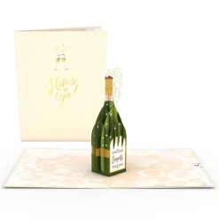 Lovepop Greeting Cards|Congratulations|Here's to You Champagne Pop-Up Card