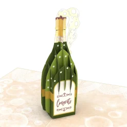 Lovepop Greeting Cards|Congratulations|Here's to You Champagne Pop-Up Card