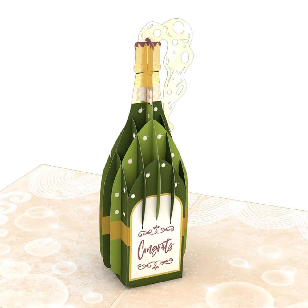 Lovepop Greeting Cards|Congratulations|Here's to You Champagne Pop-Up Card