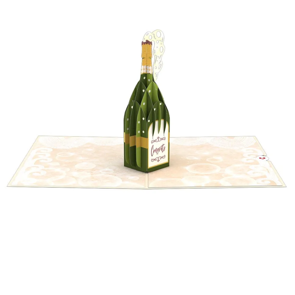 Lovepop Greeting Cards|Congratulations|Here's to You Champagne Pop-Up Card