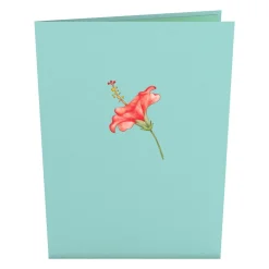 Lovepop Greeting Cards|Birthday|Hibiscus Bloom Pop-Up Card