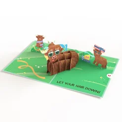 Lovepop Greeting Cards|Birthday|Highland Cow Birthday Pop-Up Card
