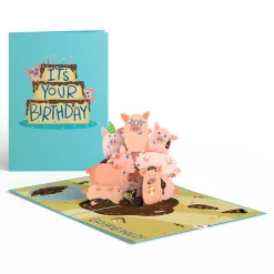 Lovepop Greeting Cards|Birthday|Hog Wild Birthday Pop-Up Card
