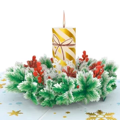 Lovepop Greeting Cards|Christmas 12/25|Holiday Candle Pop-Up Card