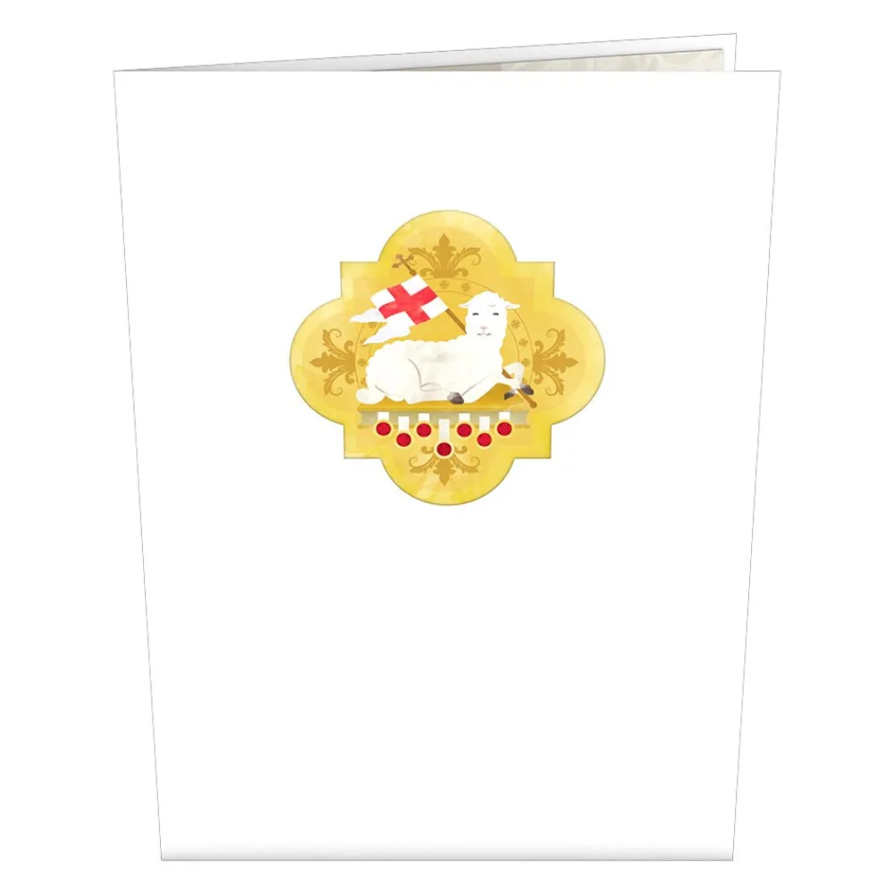 Lovepop Greeting Cards|Religious|Holy Lamb Pop-Up Card