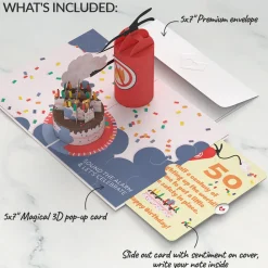Lovepop Birthday|Holy Smokes You're Old 50th Birthday Pop-Up Card and Sentiment Set