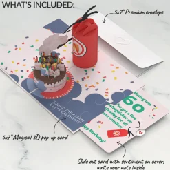 Lovepop Birthday|Holy Smokes You're Old 60th Birthday Pop-Up Card and Sentiment Set