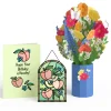 Lovepop Pop-Up Bouquets|Card & Gift Bundles|Hope Your Birthday is Peachy Suncatcher Card & Pop-Up Bouquet Bundle