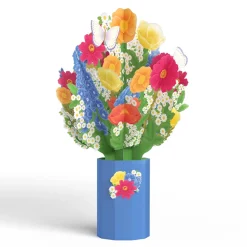 Lovepop Pop-Up Bouquets|Card & Gift Bundles|Hope Your Birthday is Peachy Suncatcher Card & Pop-Up Bouquet Bundle