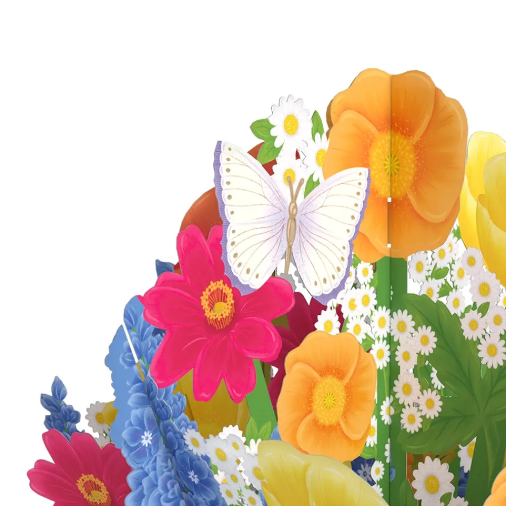 Lovepop Pop-Up Bouquets|Card & Gift Bundles|Hope Your Birthday is Peachy Suncatcher Card & Pop-Up Bouquet Bundle