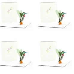 Lovepop Notecards|Get Well|Hummingbird Notecards (4-Pack)