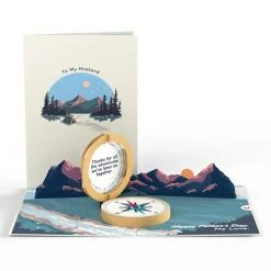 Lovepop Father'S Day 6/15|Dad|Husband Happy Father’s Day Compass Pop-Up Card