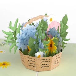 Lovepop Greeting Cards|Hydrangea Basket Pop-Up Card