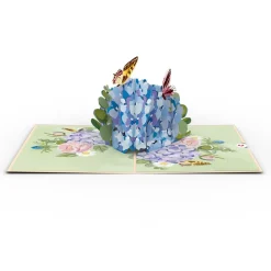 Lovepop Greeting Cards|Just Because|Hydrangea Butterflies Pop-Up Card