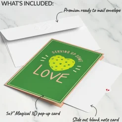 Lovepop Greeting Cards|Valentine'S Day 2/14|I Dink You're the Best Pickleball Pop-Up Card
