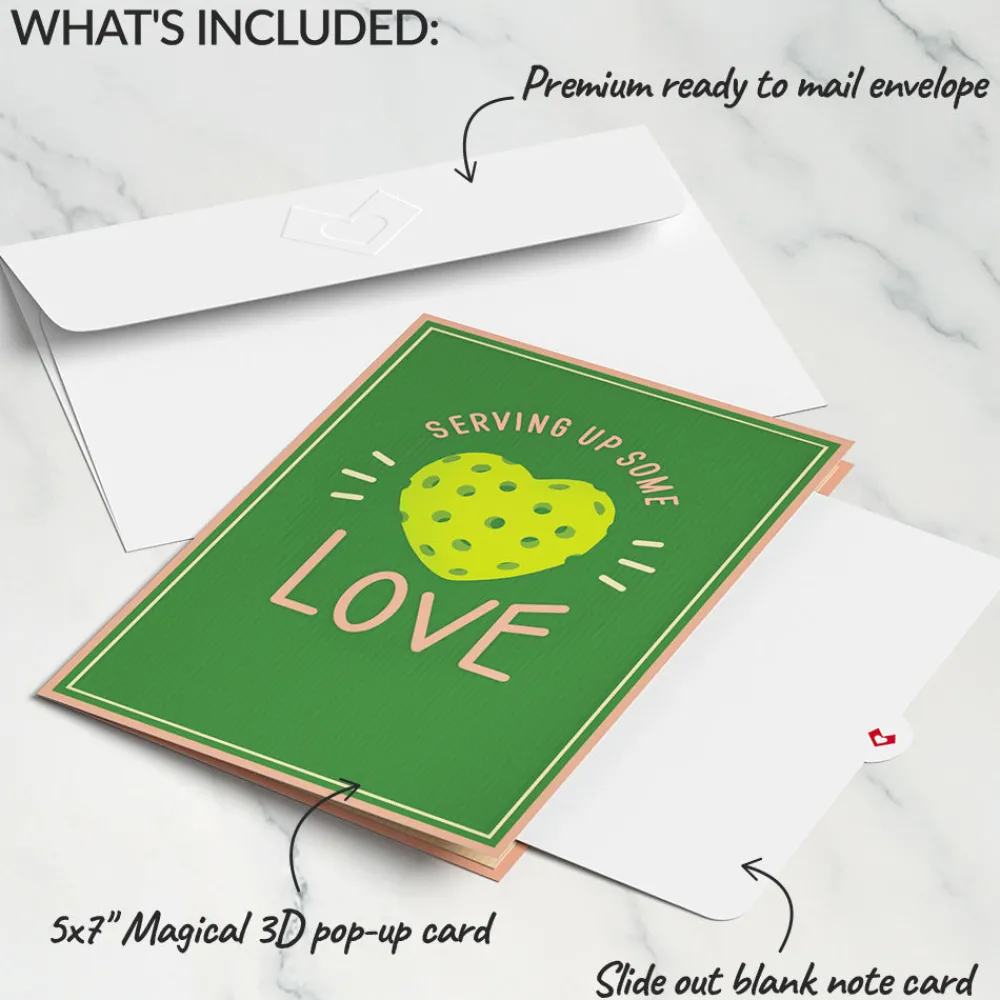 Lovepop Greeting Cards|Valentine'S Day 2/14|I Dink You're the Best Pickleball Pop-Up Card