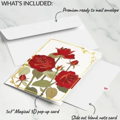 Lovepop Greeting Cards|Valentine'S Day 2/14|I Love You Roses Pop-Up Card