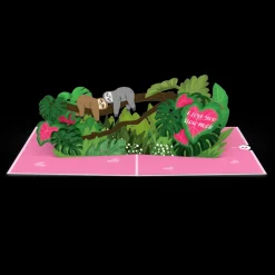 Lovepop Valentine'S Day 2/14|I Love You Sloths Pop-Up Card