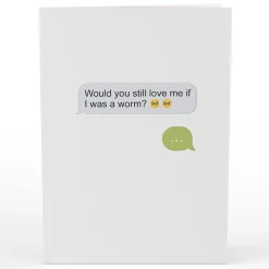 Lovepop Greeting Cards|Anniversary|If I Was A Worm Love Pop-Up Card