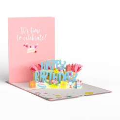 Lovepop Greeting Cards|Birthday|It's Time to Celebrate Birthday Pop-Up Card