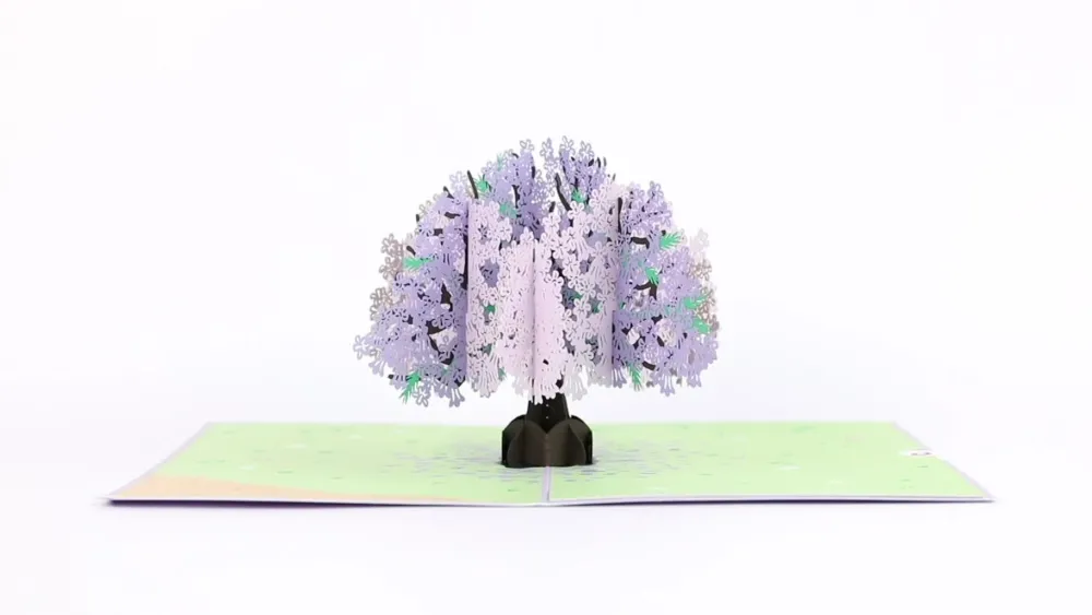 Lovepop Greeting Cards|Birthday|Jacaranda Tree Pop-Up Card