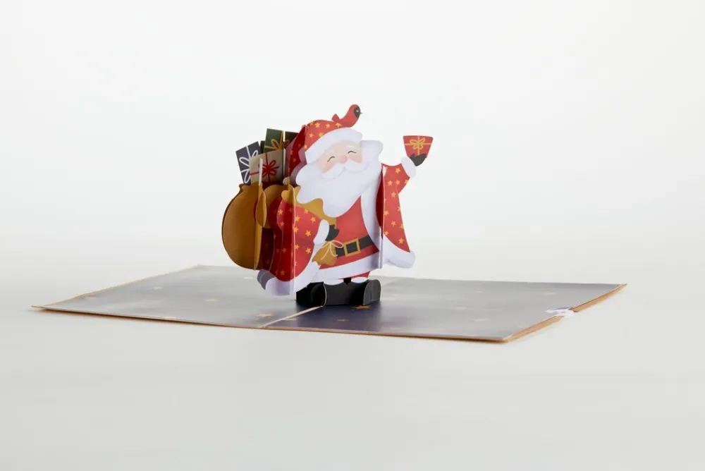 Lovepop Greeting Cards|Christmas 12/25|Jolly Holiday Santa Pop-Up Card