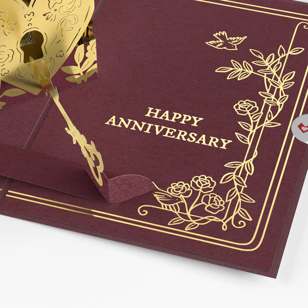 Lovepop Greeting Cards|Anniversary|Key To My Heart Anniversary Pop-Up Card