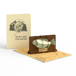 Lovepop Card & Gift Bundles|Decor|Kick-Bass Dad Father's Day Pop-Up Card & Bouquet Bundle