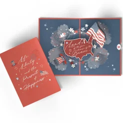 Lovepop Independence Day 7/4|Land of the Free Patriotic Pop-Up Card