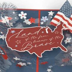 Lovepop Independence Day 7/4|Land of the Free Patriotic Pop-Up Card