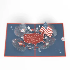 Lovepop Independence Day 7/4|Land of the Free Patriotic Pop-Up Card