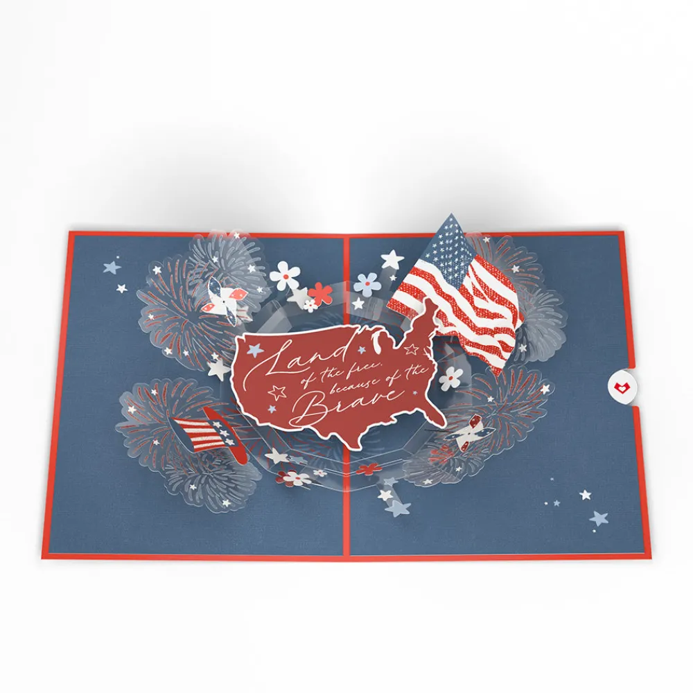Lovepop Independence Day 7/4|Land of the Free Patriotic Pop-Up Card
