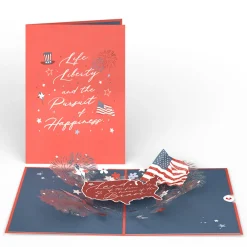 Lovepop Independence Day 7/4|Land of the Free Patriotic Pop-Up Card