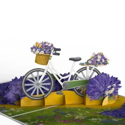 Lovepop Greeting Cards|Just Because|Lavender Bicycle Pop-Up Card