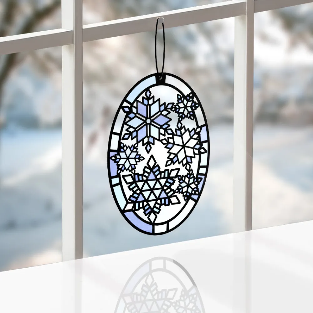 Lovepop Suncatcher Cards|Decor|Let It Snow Snowflakes Suncatcher Card
