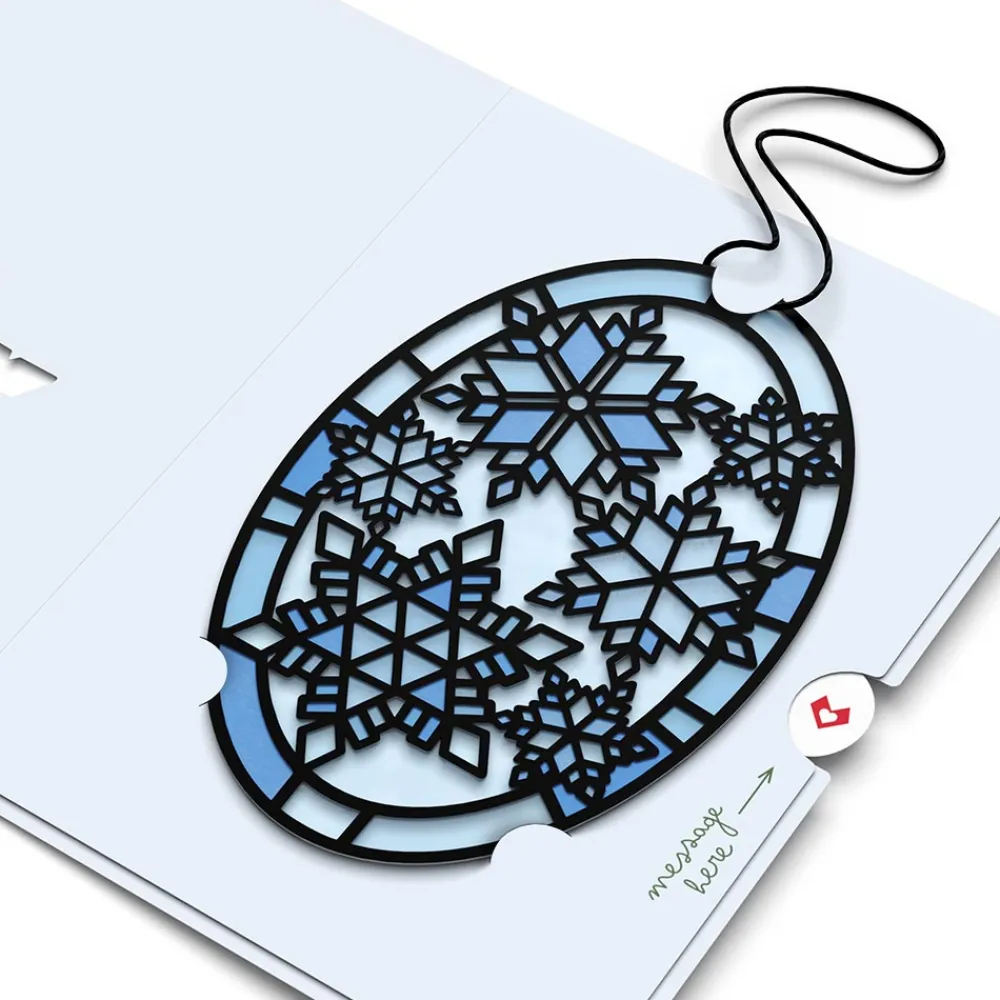 Lovepop Suncatcher Cards|Decor|Let It Snow Snowflakes Suncatcher Card
